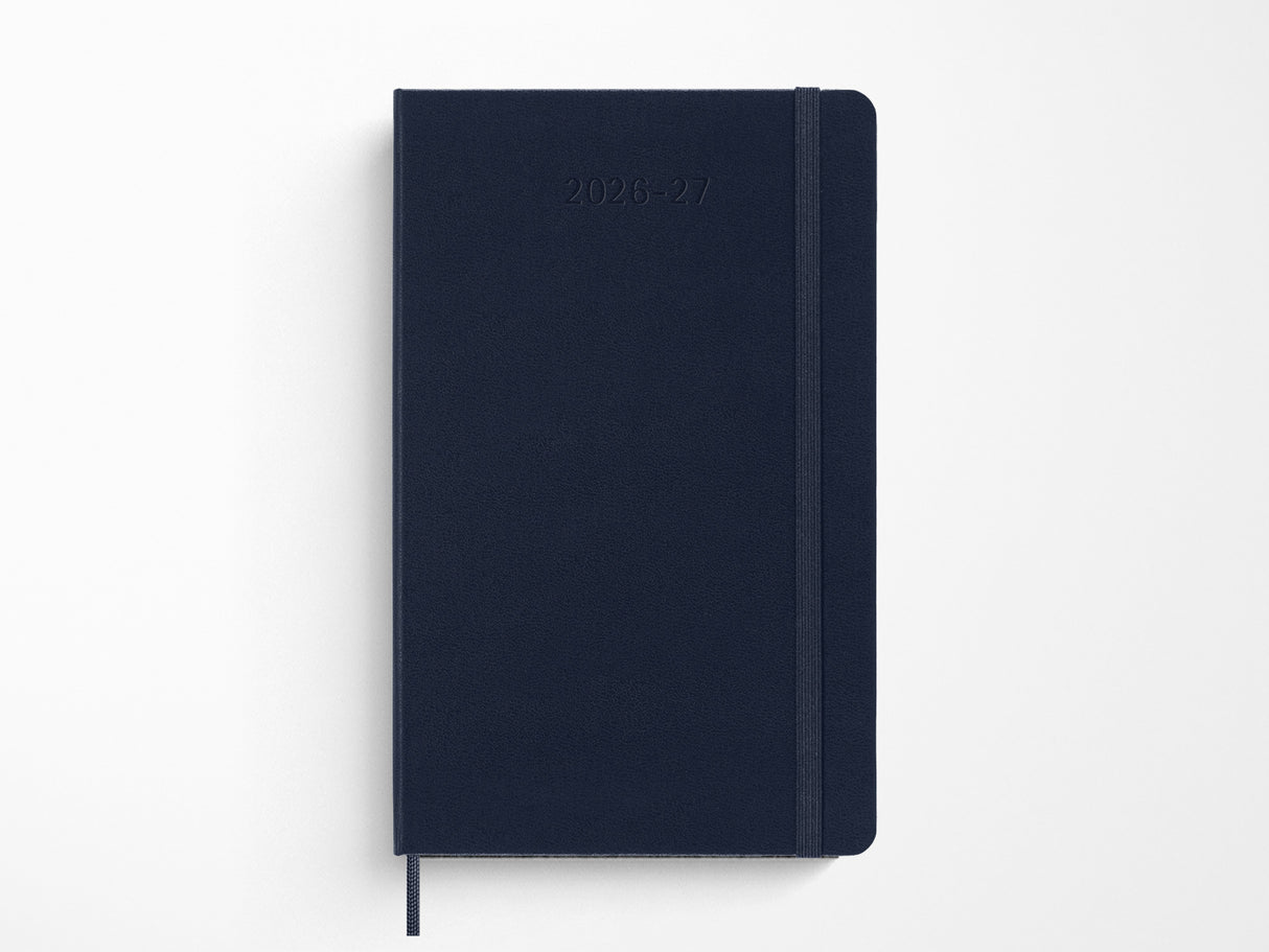 Moleskine 18 Month 2026-2027 Weekly Planner - Sapphire Blue Soft Cover