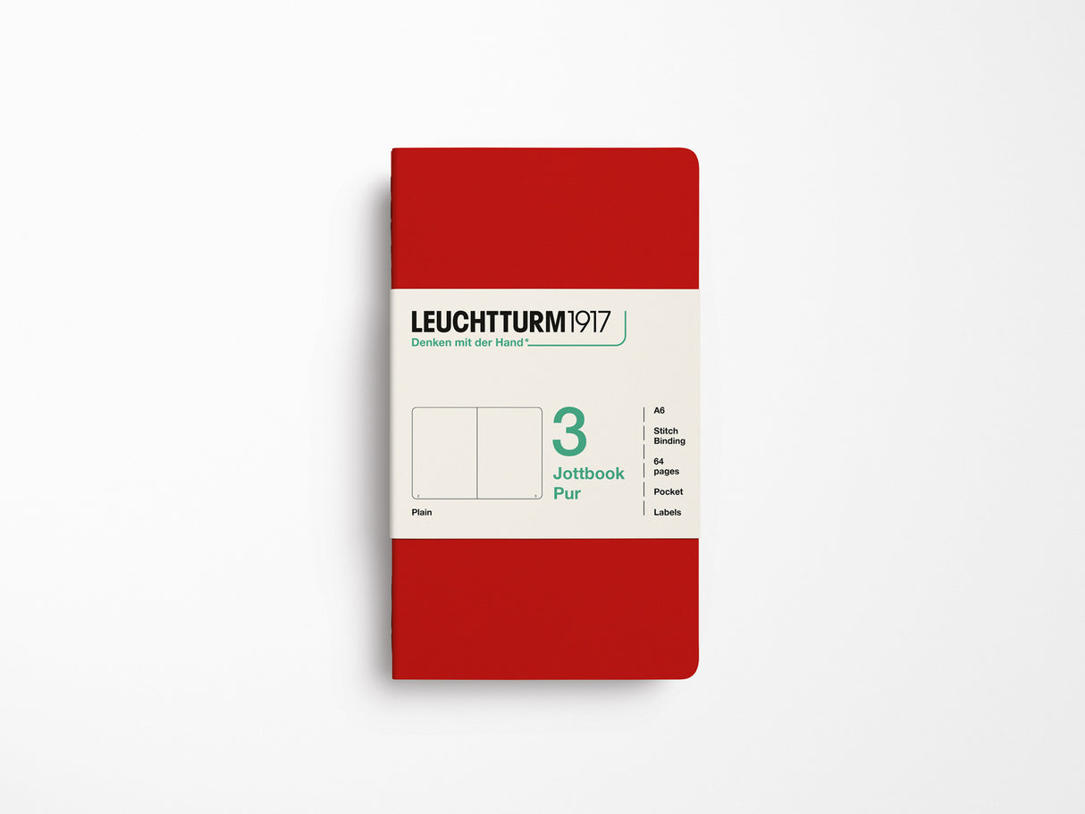 Leuchtturm 1917 Jottbook Pur Set of 3 - Cherry
