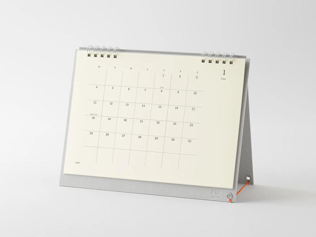 MD Desk Calendar 2027 Monthly + Memo
