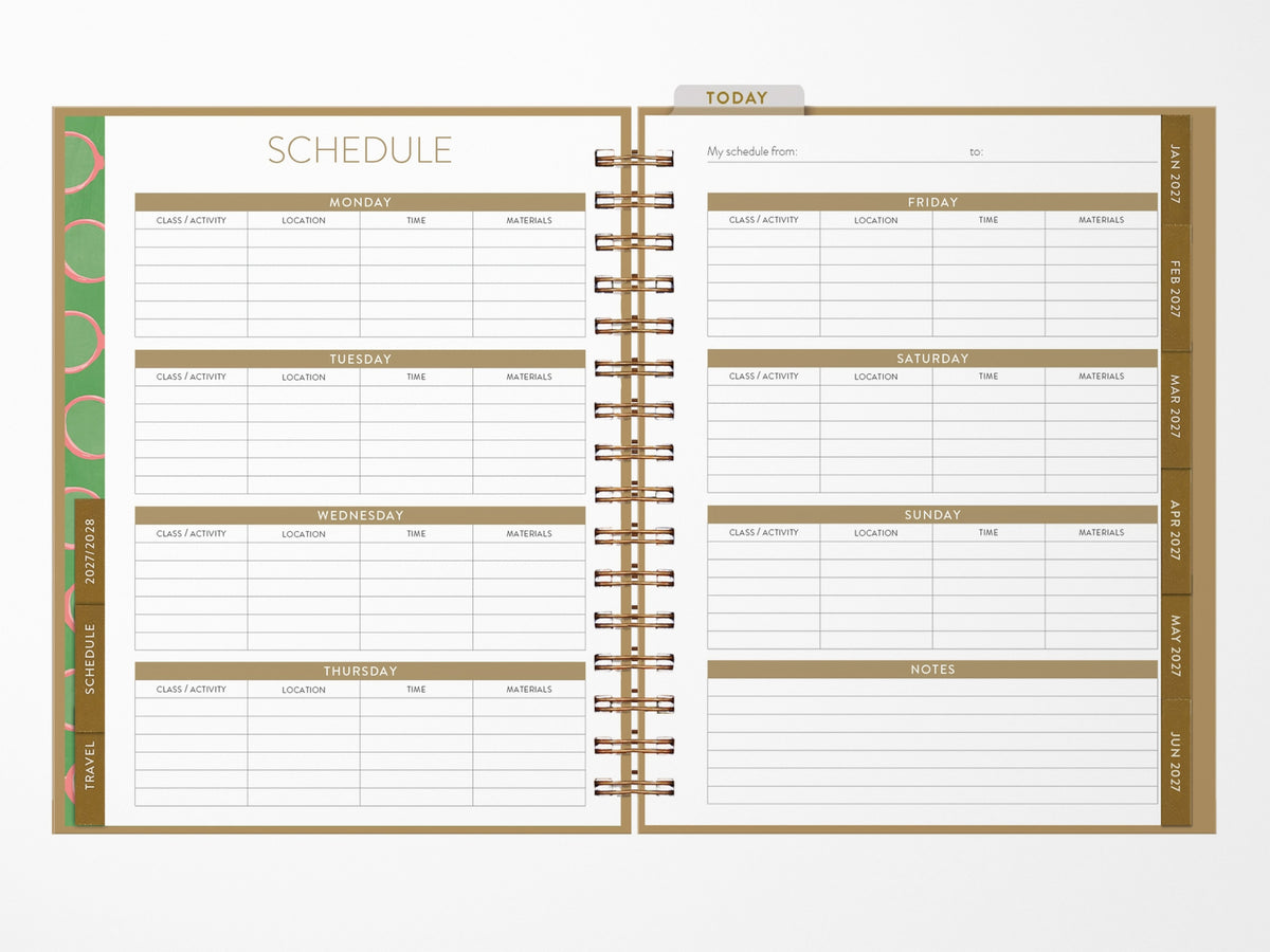 2027 Dachshund Spiral Bound Planner