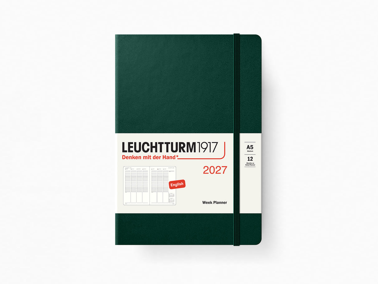 2027 Leuchtturm 1917 Week Planner - FOREST GREEN