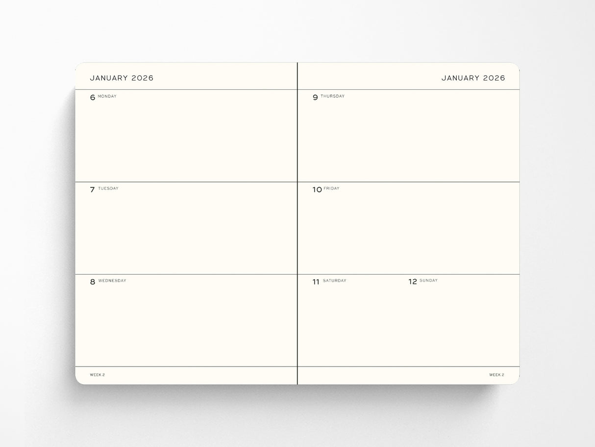 2027 Leuchtturm 1917 Weekly Planner - SUNFLOWER