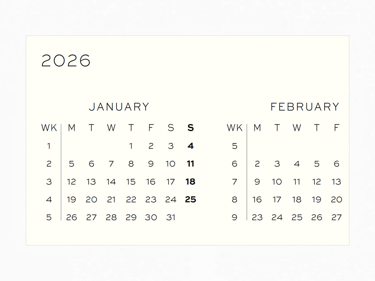 2027 Leuchtturm 1917 Weekly Planner - SUNFLOWER