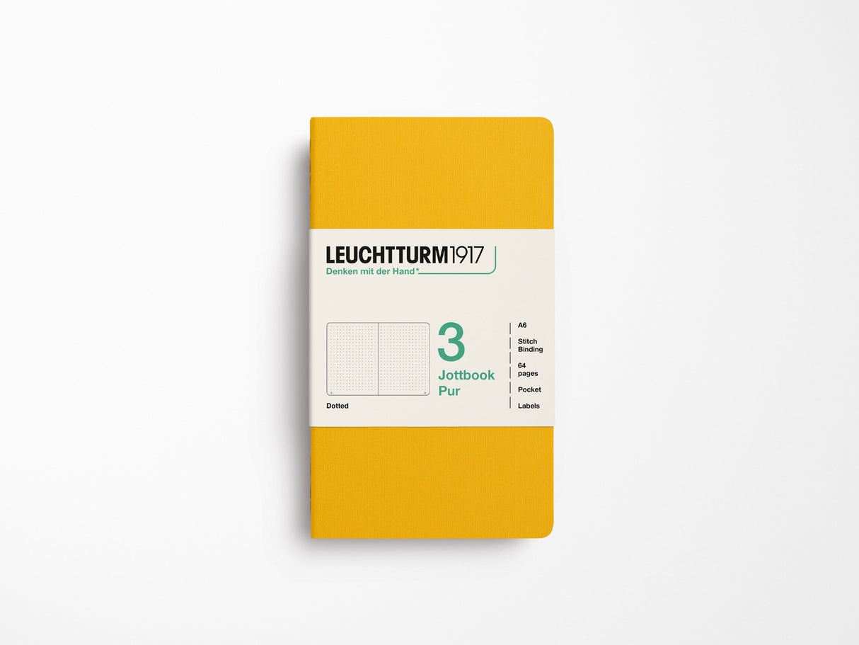 Leuchtturm 1917 Jottbook Pur Set of 3 - Sunflower