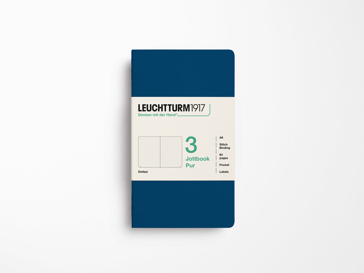 Leuchtturm 1917 Jottbook Pur Set of 3 - Indigo