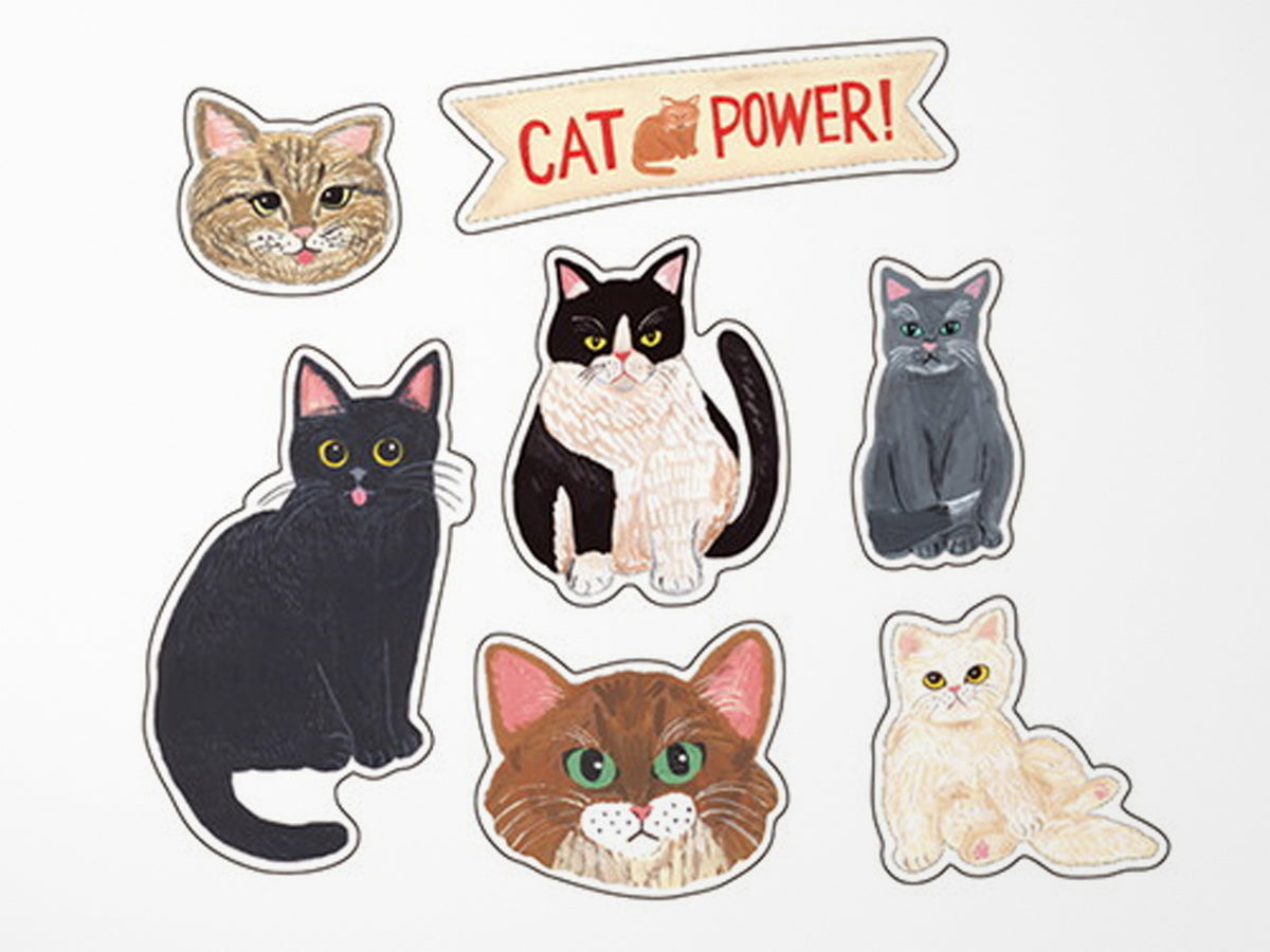 Cat Power Flake Sticker Pack