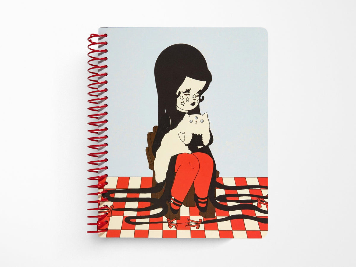 Love Cats Blanco Spiral Notebook