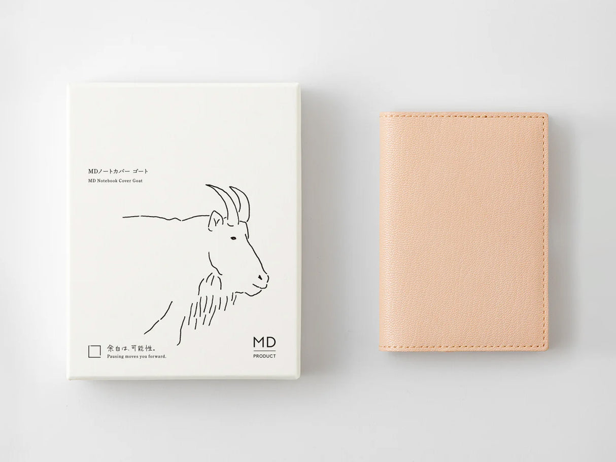 Midori MD Notebook A7 Goat Leather Cover