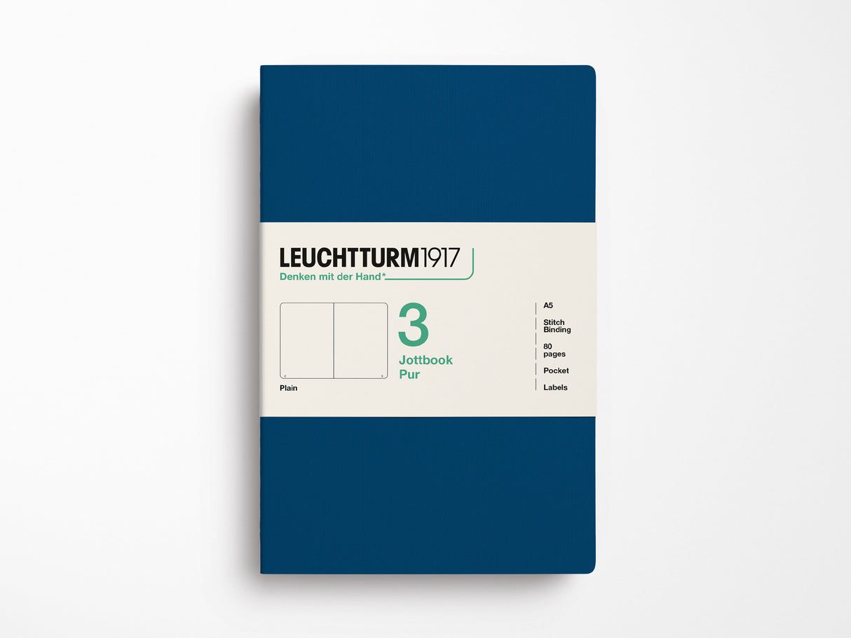 Leuchtturm 1917 Jottbook Pur Set of 3 - Indigo