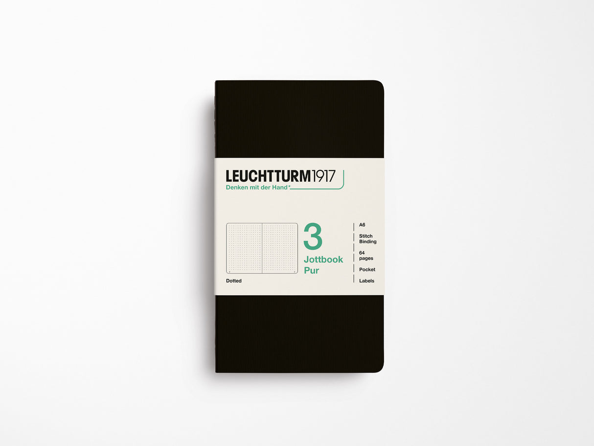 Leuchtturm 1917 Jottbook Pur Set of 3 - Black