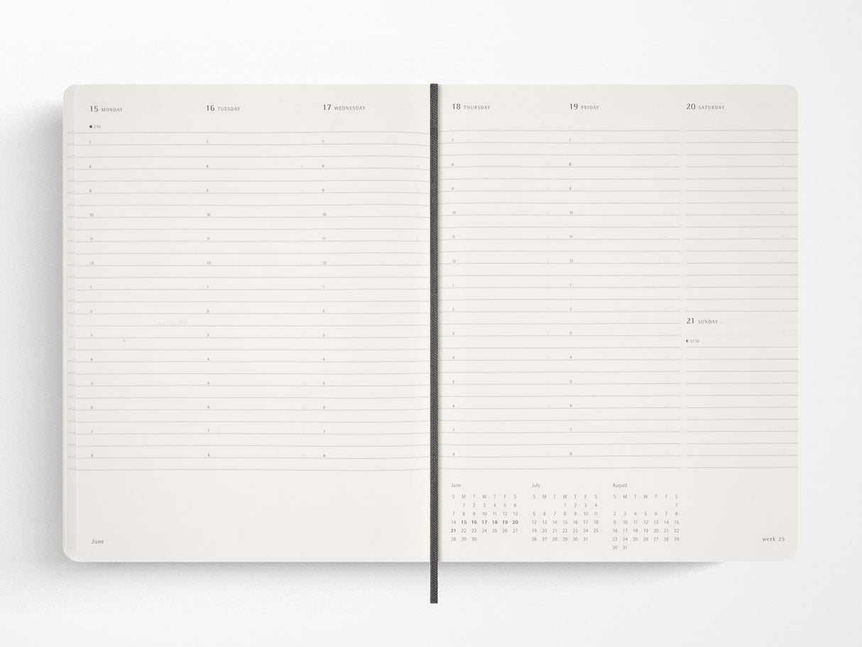 Moleskine 15 Month 2027 Weekly Planner - Black Soft Cover