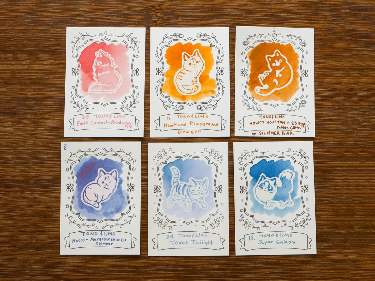 Neighborhood Cats Ink Swatch Cards