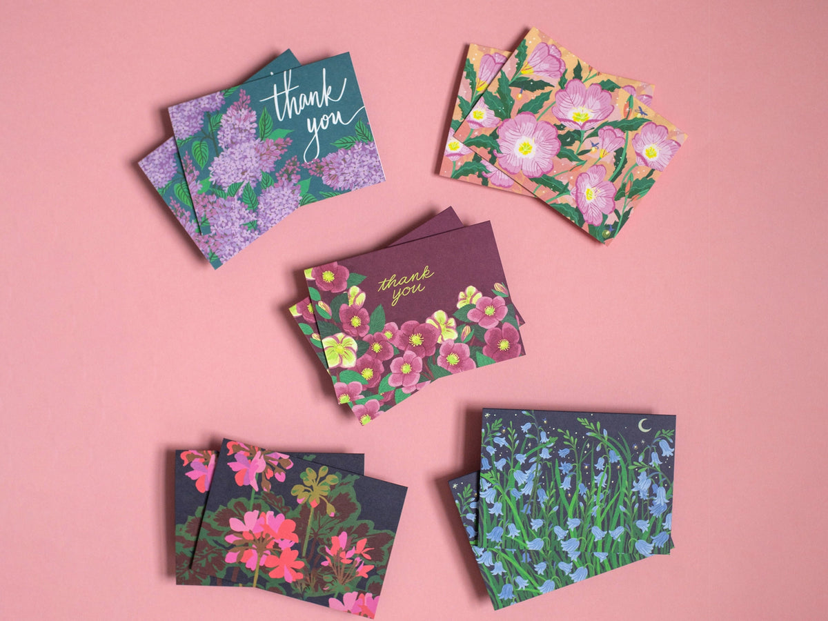 Moody Blooms Note Card Set, Box of 10