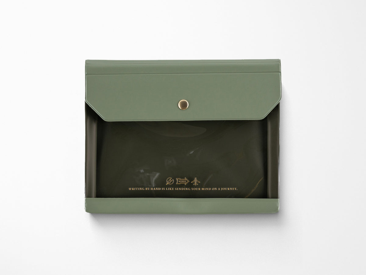 Alettone Document Case for A6 Size - Olive