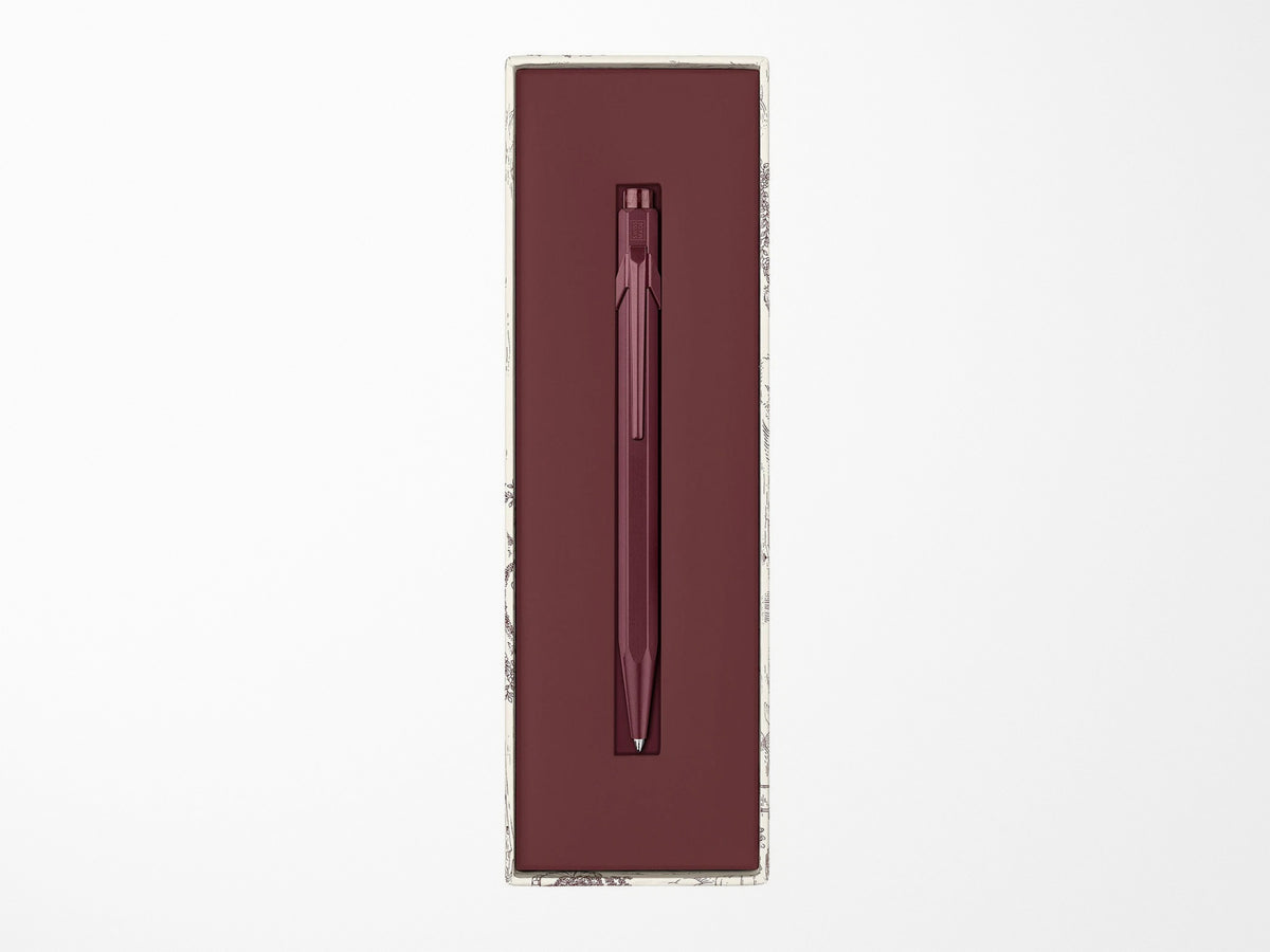 Caran D'Ache 849 Ballpoint Pen Toile De Jouy - Burgundy