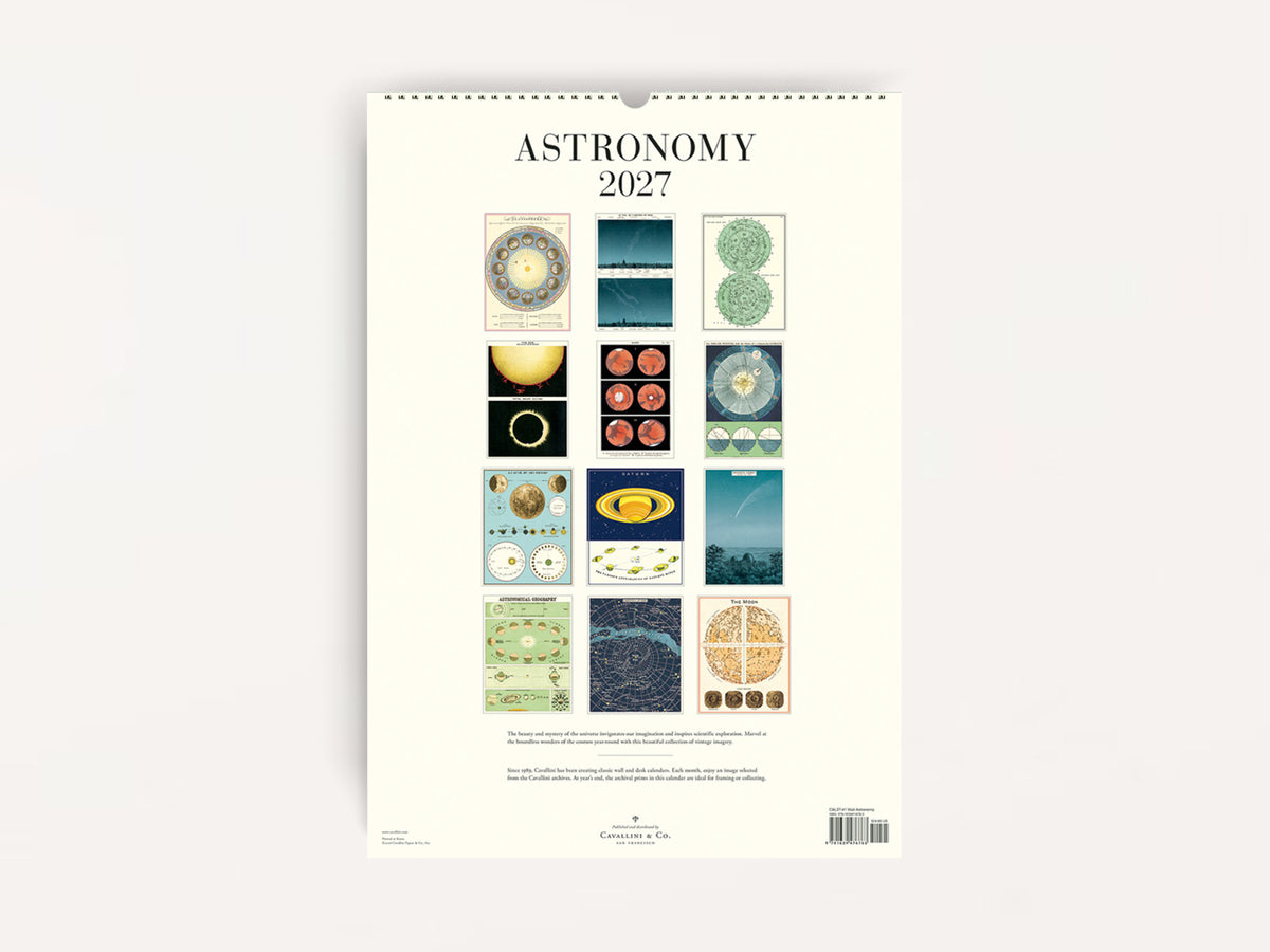 Cavallini 2027 WALL Calendar - Astronomy