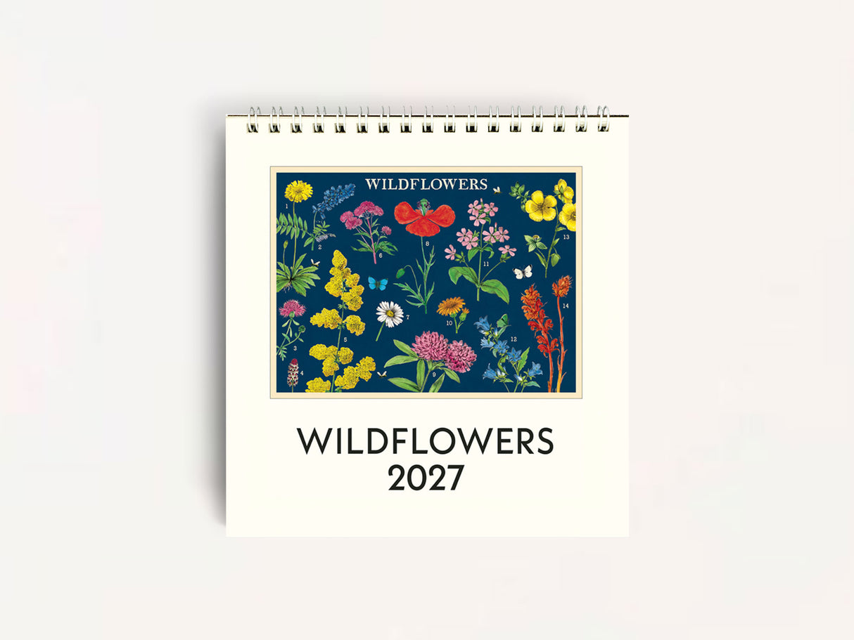 Cavallini 2027 DESK Calendar - Wildflowers
