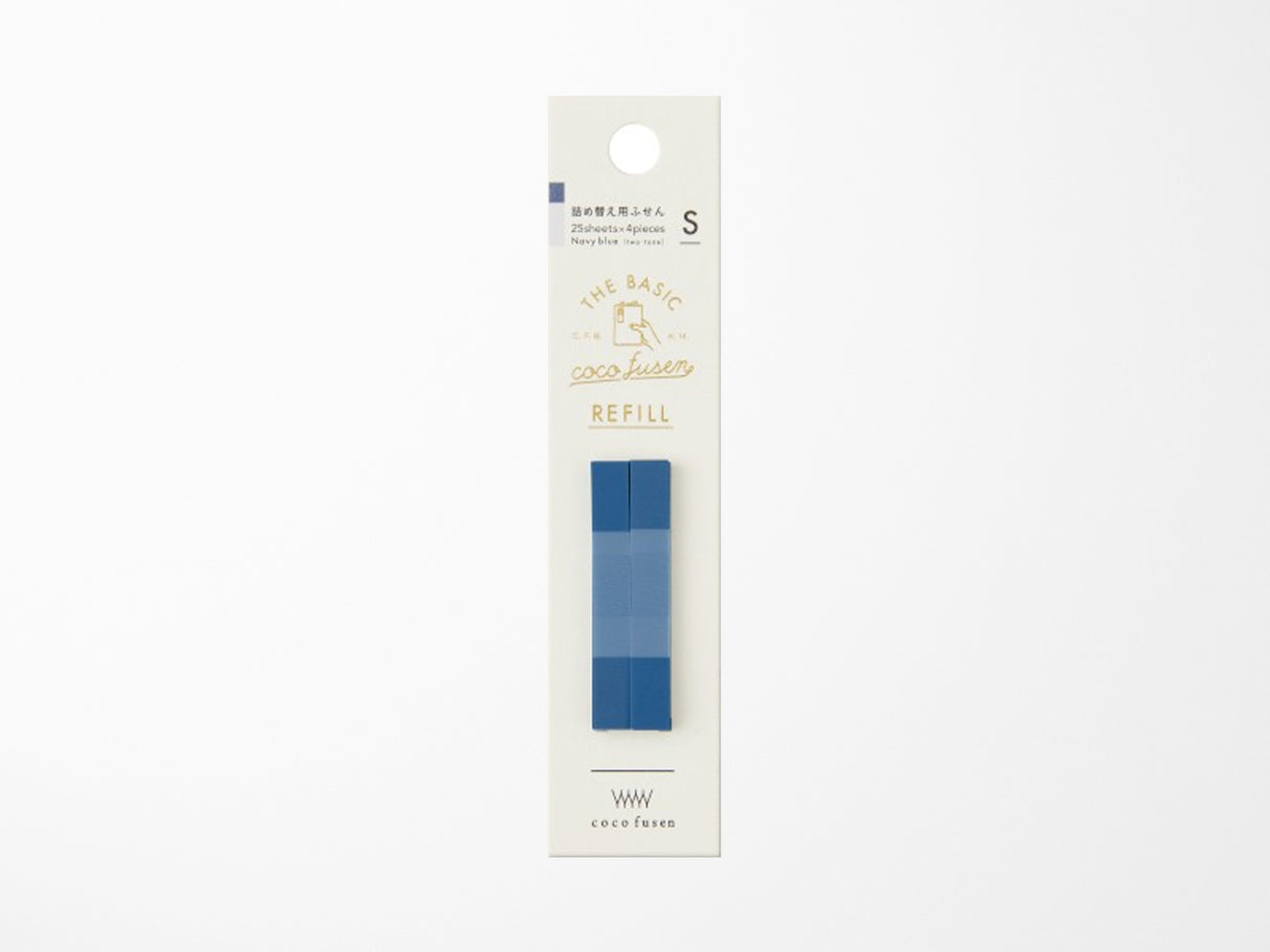 Coco Fusen Basic Refill Sticky Notes Navy Blue S