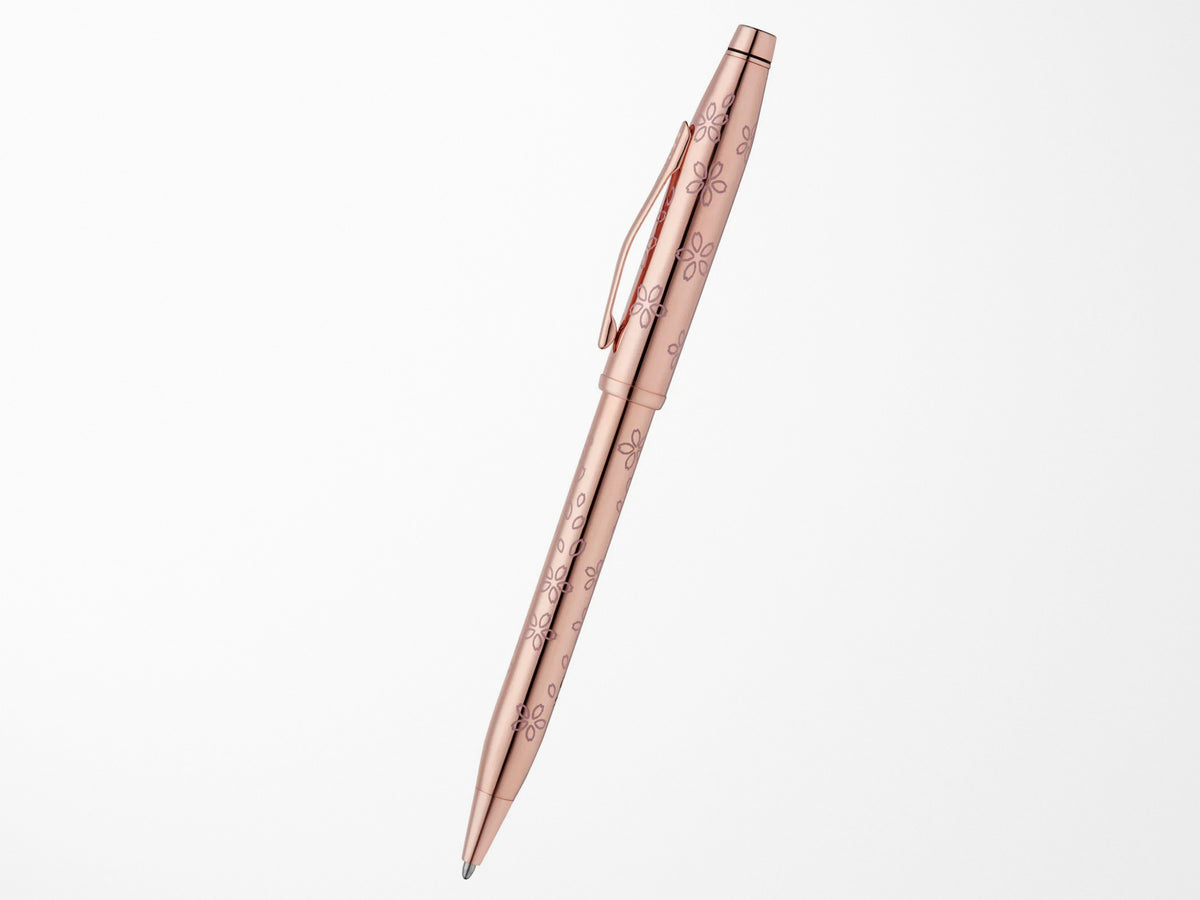 Cross Century Ballpoint Pen - Cherry Blossom Rose Gold Plated