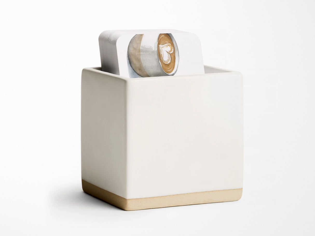 E. Frances Little Notes® - Ceramic Holder - White