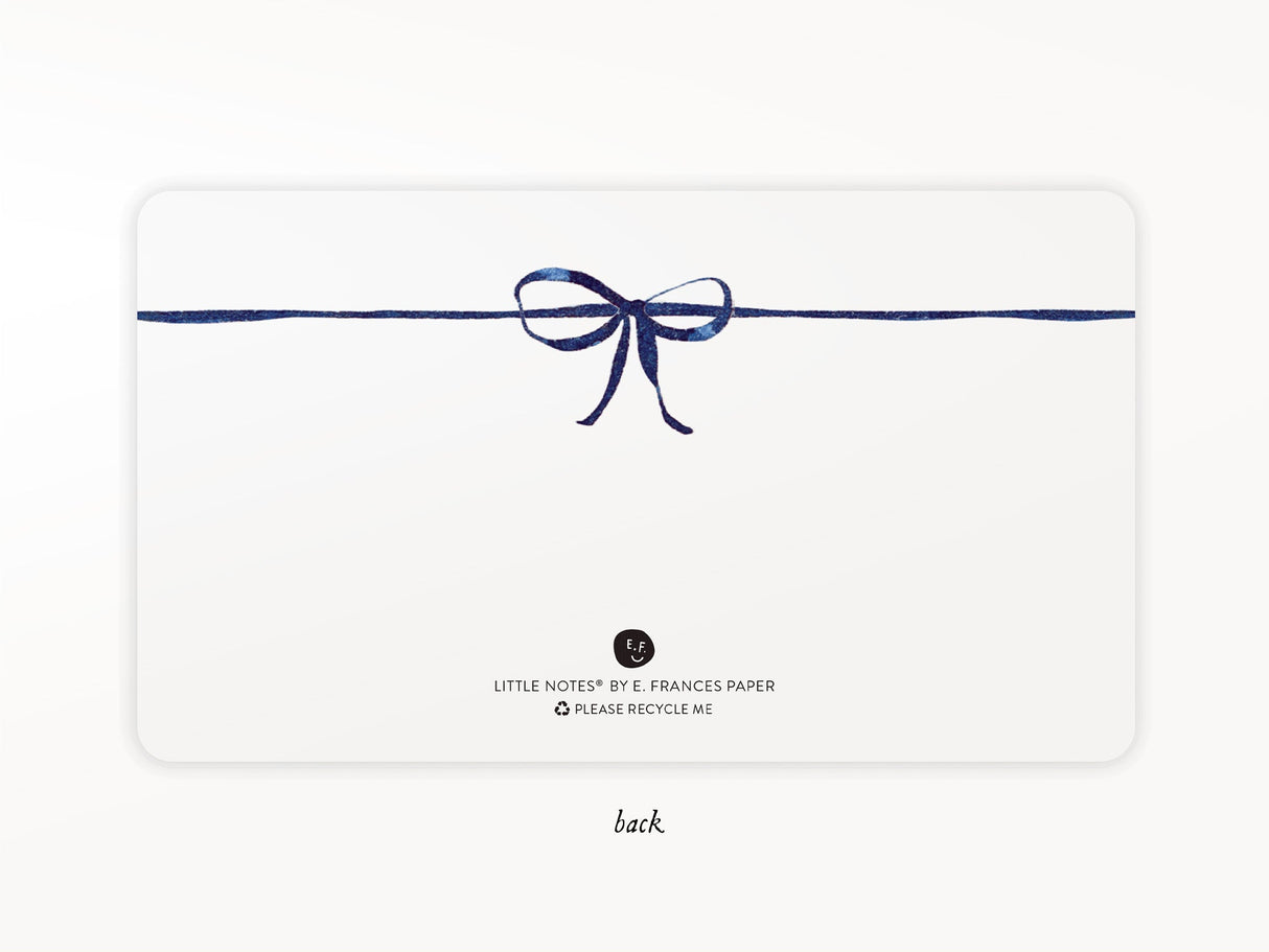 E. Frances Little Notes® - Navy Bow New 55 Count