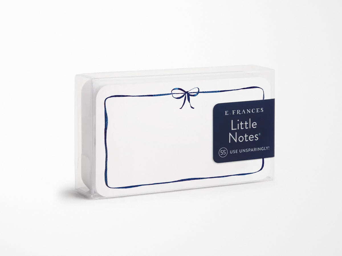 E. Frances Little Notes® - Navy Bow