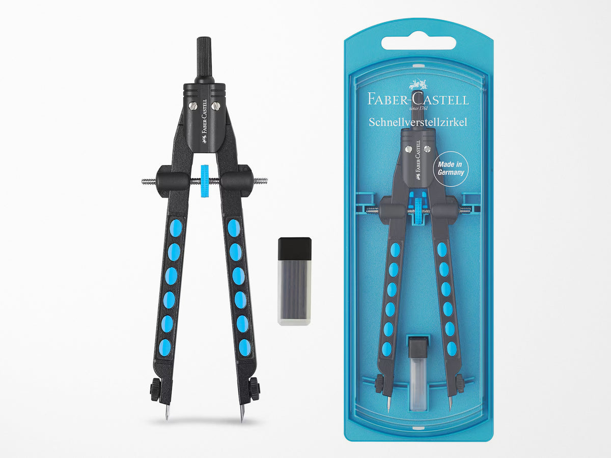 Faber-Castell Pearl Blue Quickset Compass