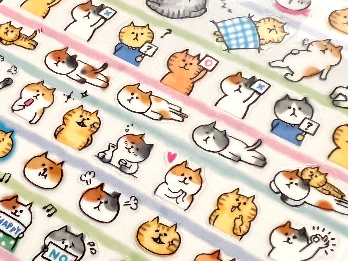 Goro-Goro Nyansuke Cats Vol. 2 Sticker Sheet
