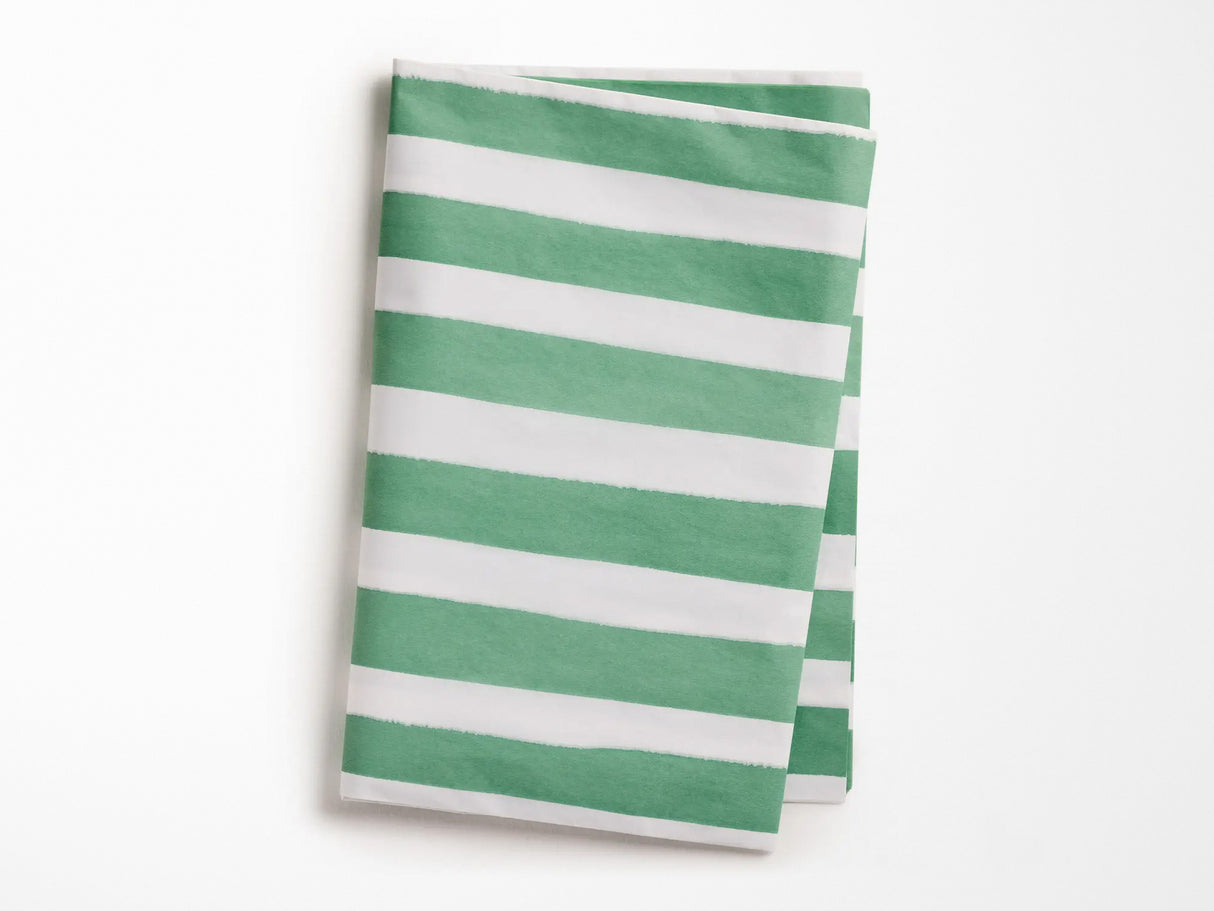 Green and White Stripe Tissue Paper