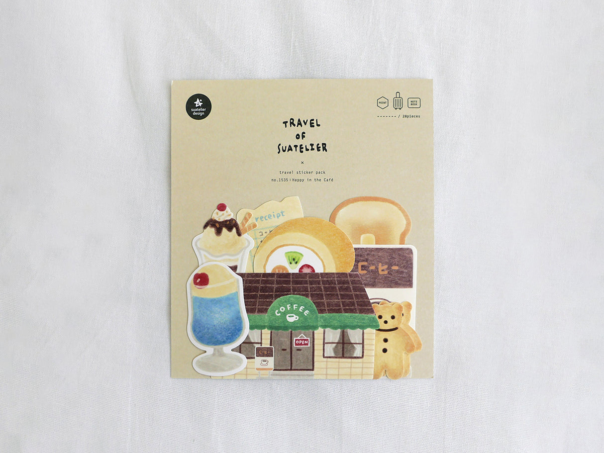 Happy In The Cafe Sticker Pack 1535
