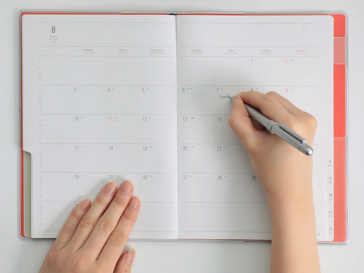 Hightide 2027 Weekly Schedule Book Nähe A5 Vertical