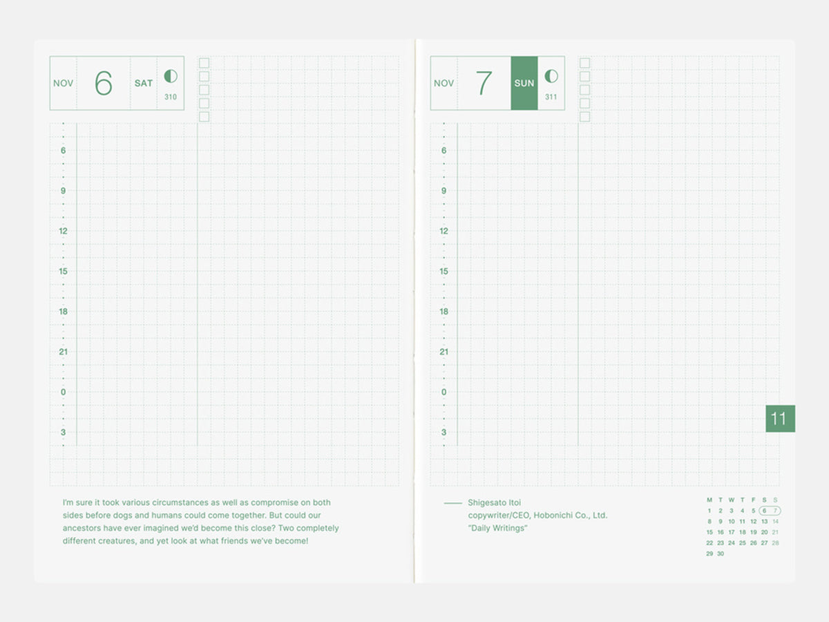 Hobonichi Techo 2027 Original Book A6 - ENGLISH