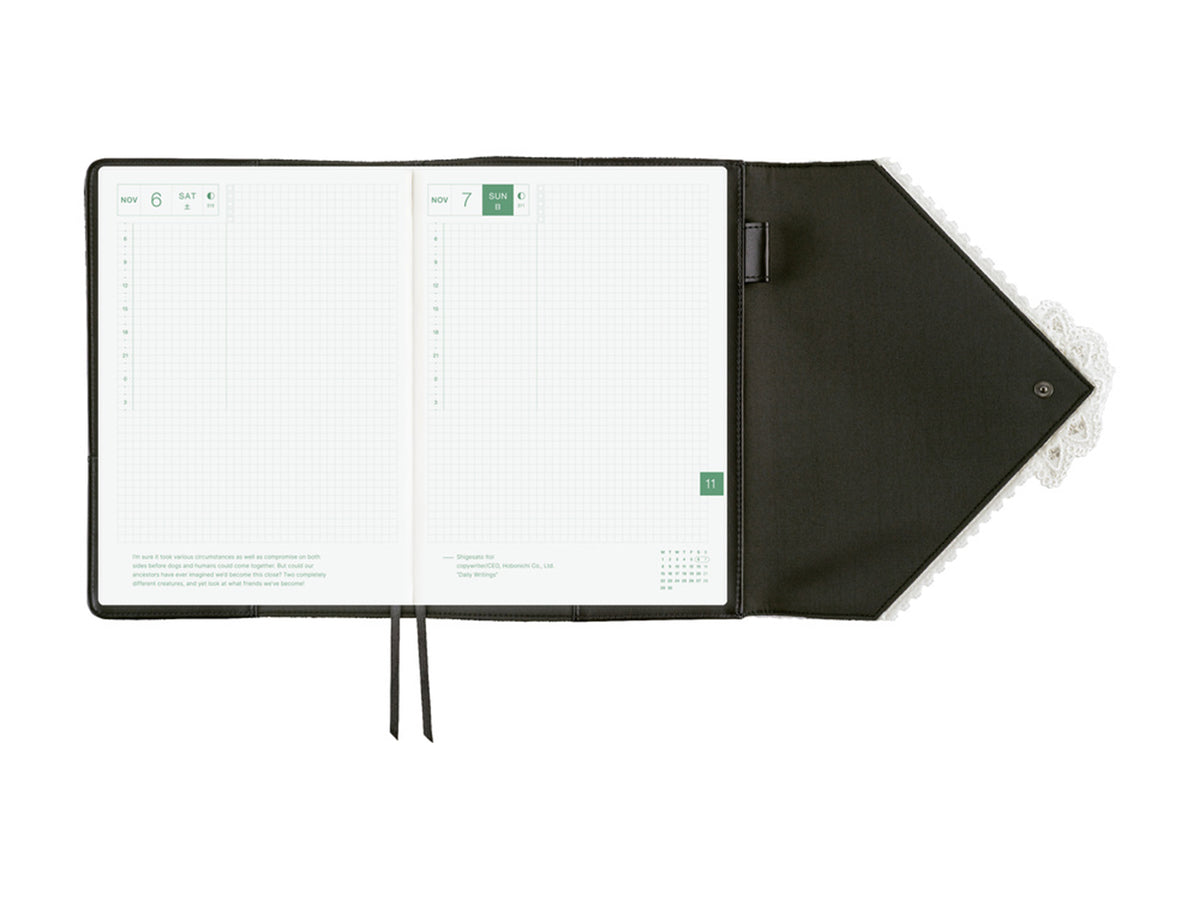 Hobonichi Techo A5 Cousin Cover - tanakadaisuke: White Handkerchief Diary