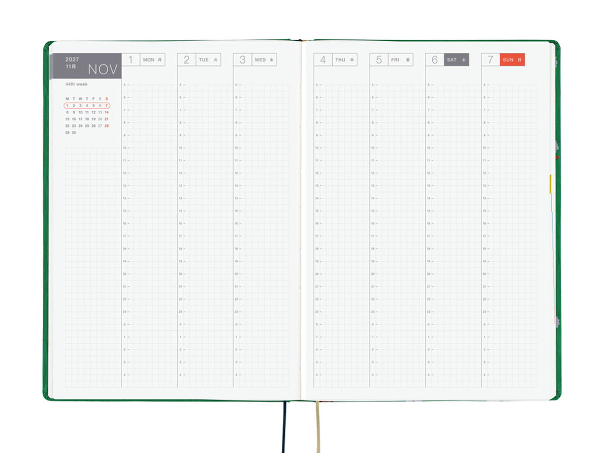 Hobonichi Techo A5 Hon 2027 - Bow & Tie: Sheep Sheep Sheep