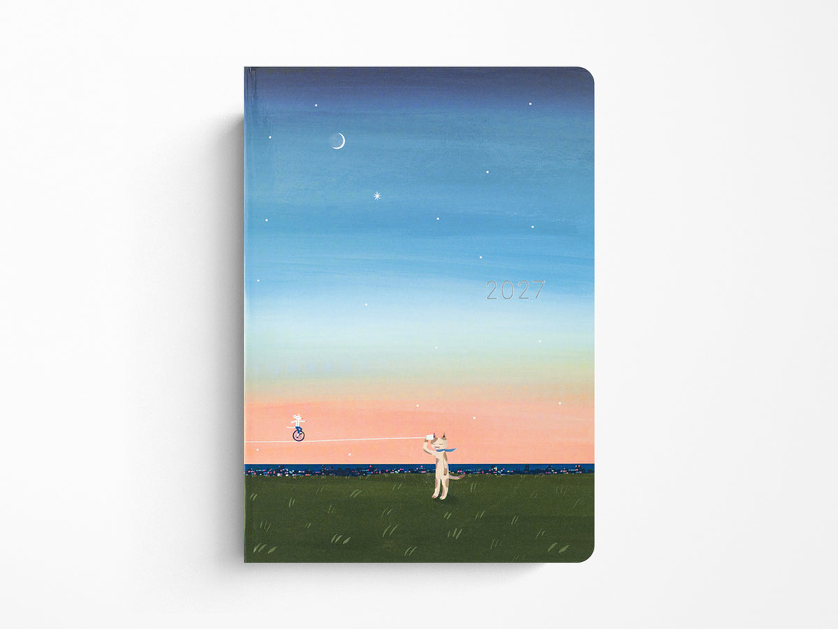 Hobonichi Techo A5 Hon 2027 - Hiroko Kubota: String Telephone Until the Moon is Full