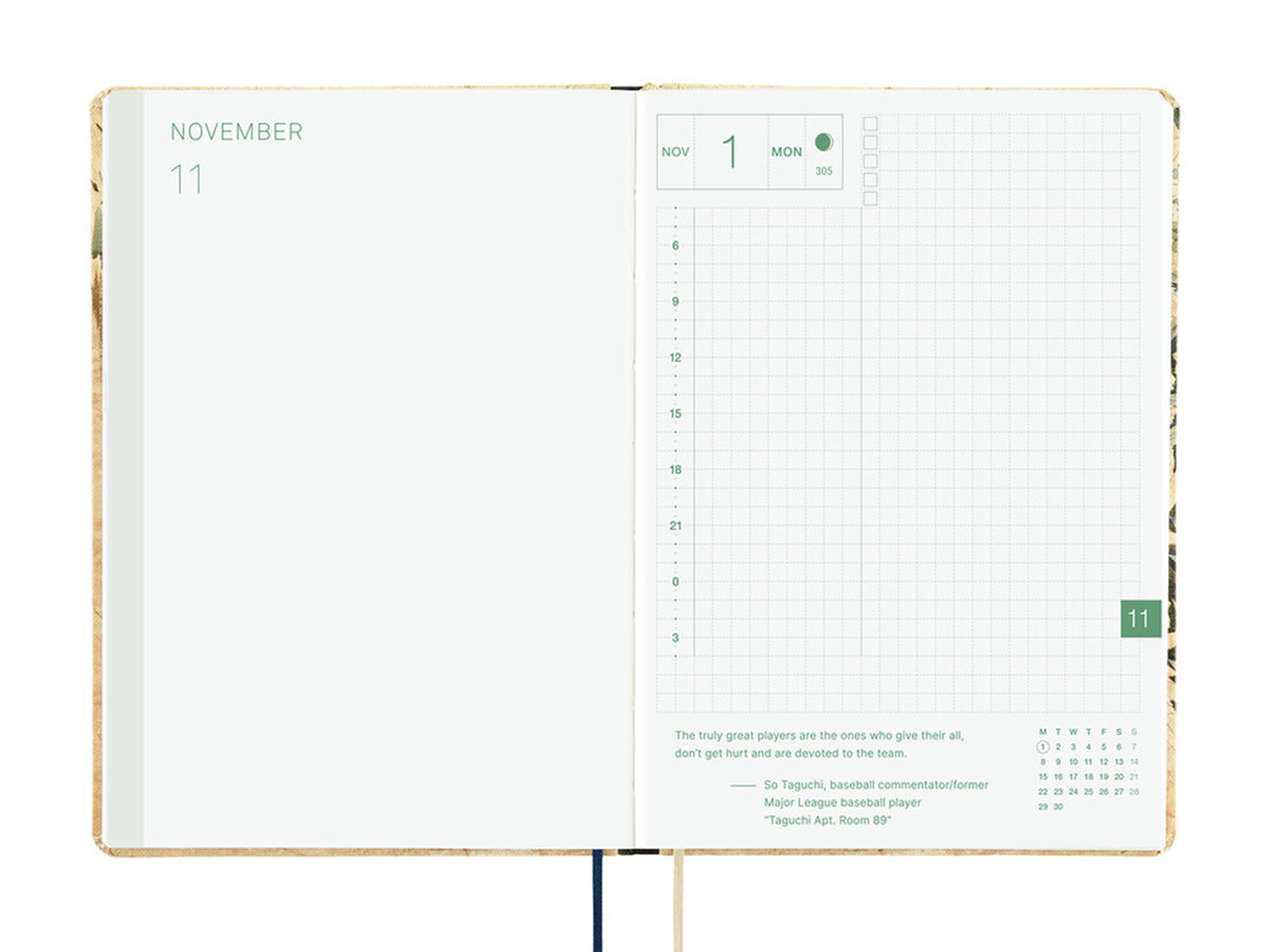 Hobonichi Techo A6 Hon 2027 - V&A Series: Vine