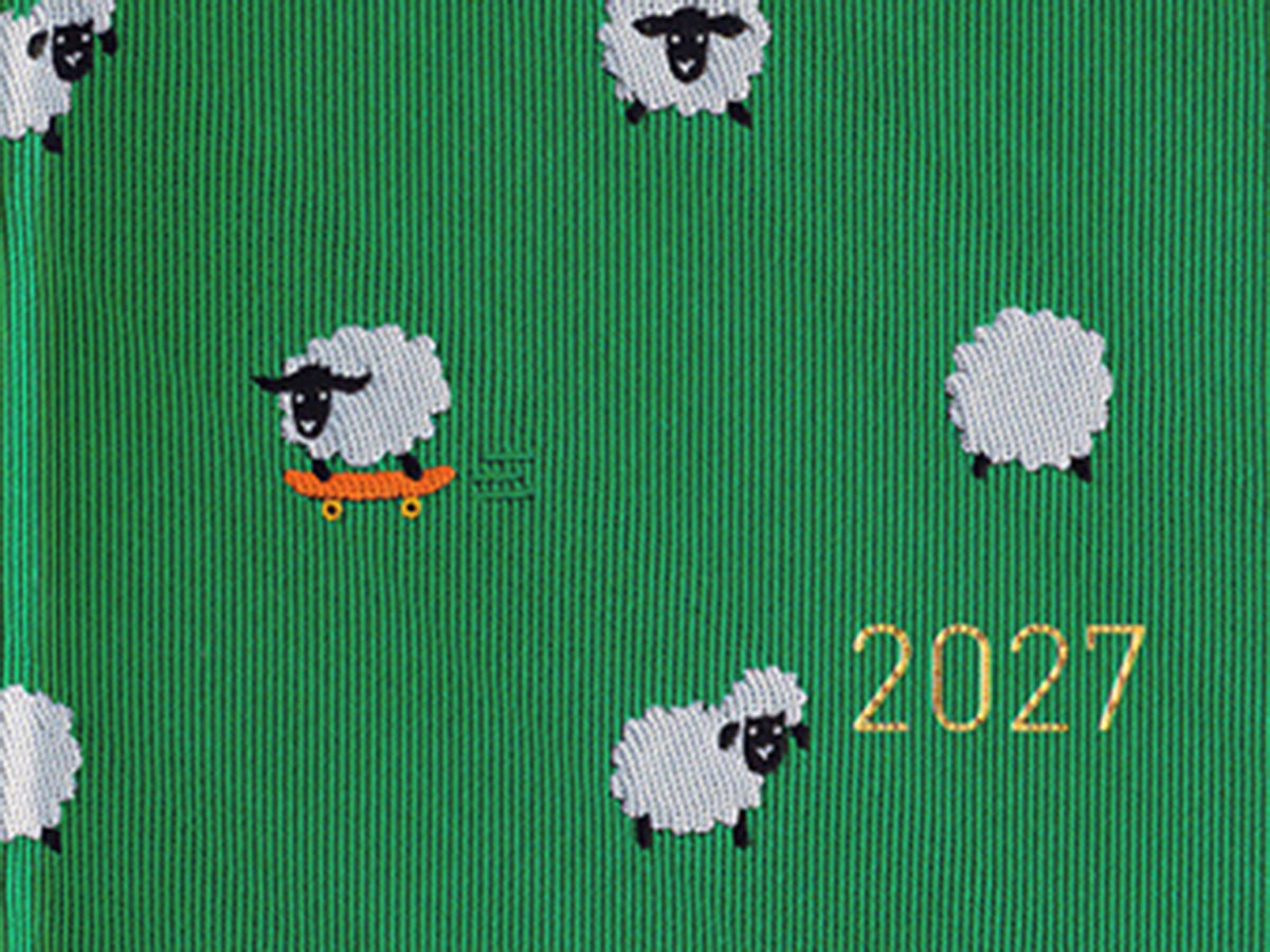 Hobonichi Techo Weeks 2027 - Bow & Tie: Sheep Sheep Sheep