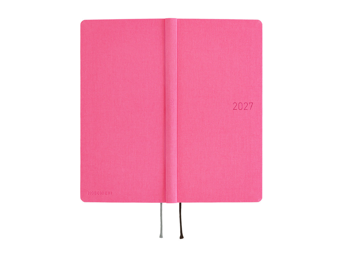 Hobonichi Techo Weeks 2027 - Colors: Pink Sapphire