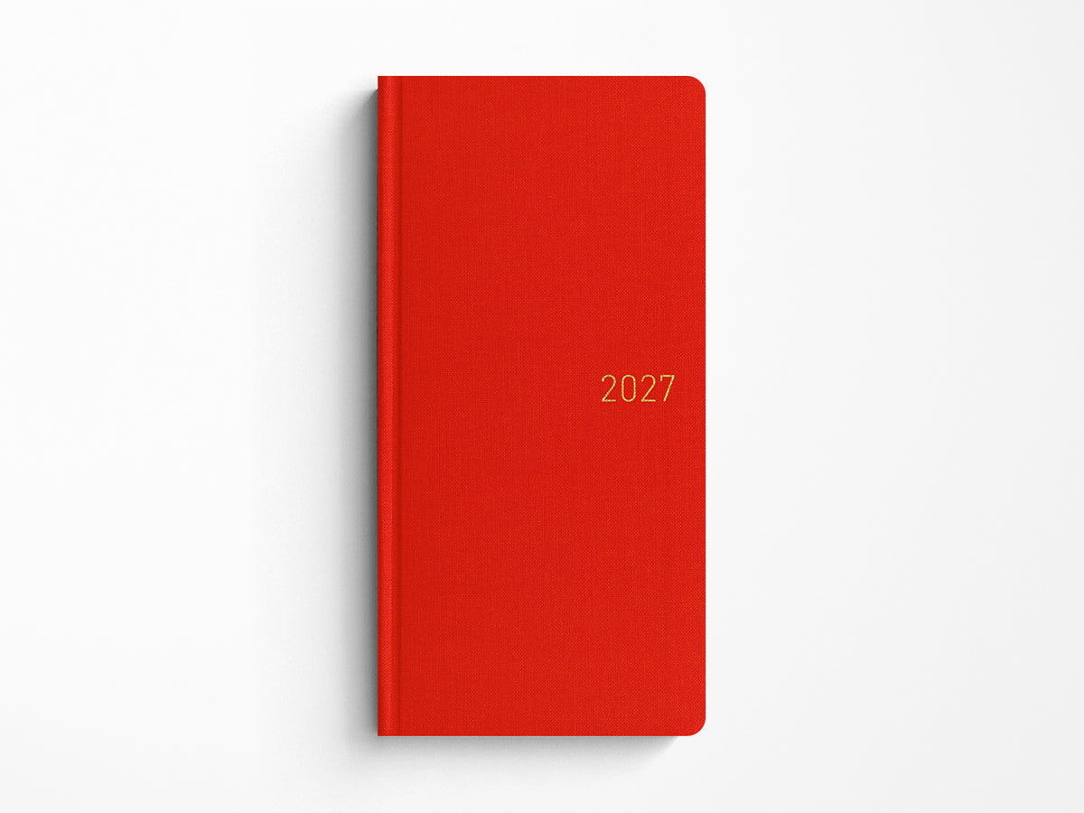 Hobonichi Techo Weeks 2027 - Colors: Poppy Red