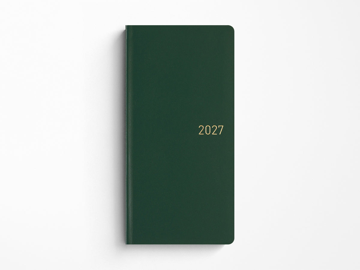 Hobonichi Techo Weeks 2027 - Leather: Forest Green