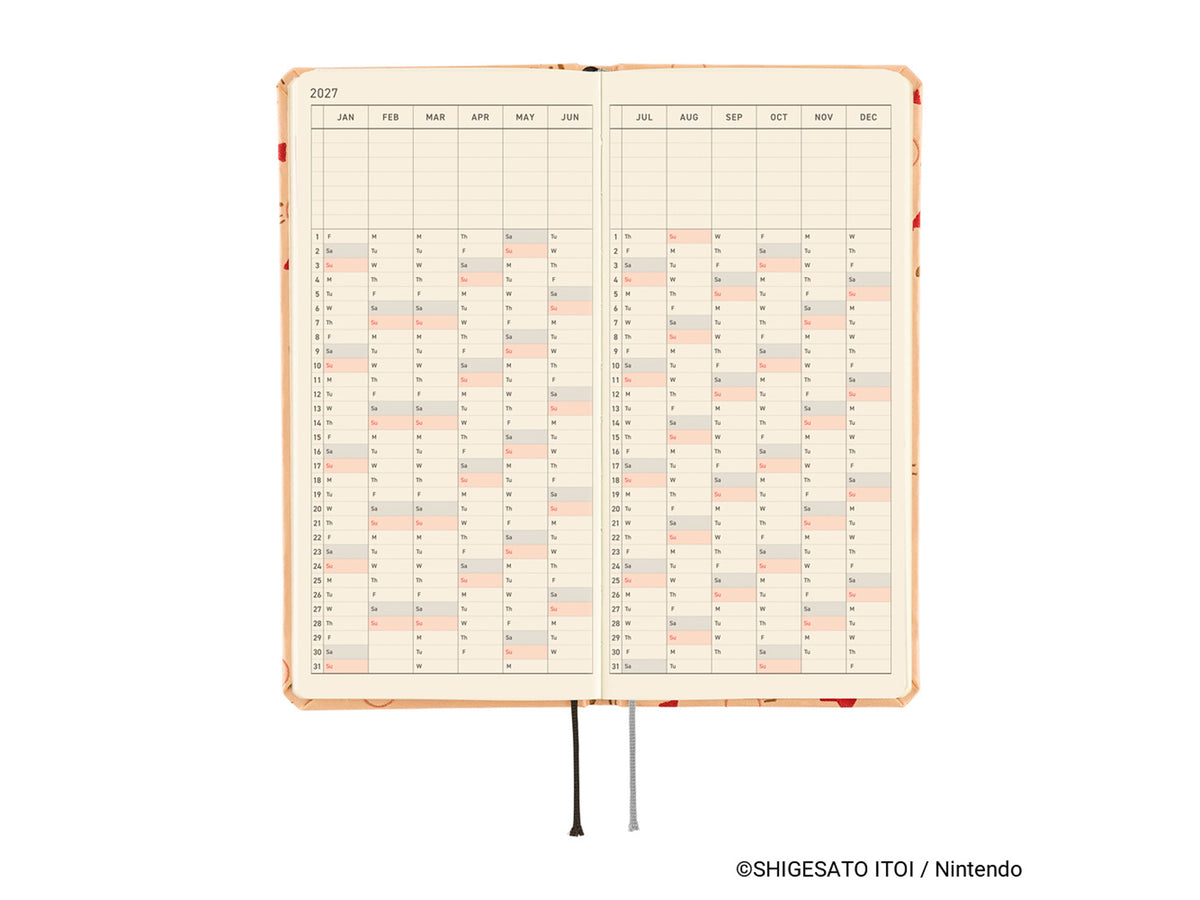 Hobonichi Techo Weeks 2027 - MOTHER: Mr. Saturn Pattern
