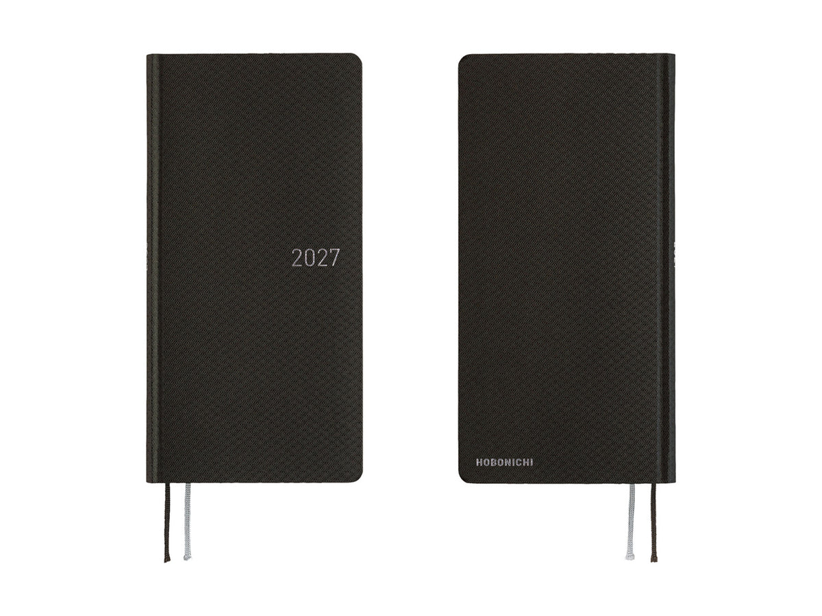 Hobonichi Techo Weeks 2027 - Paper Series: Black Argyle
