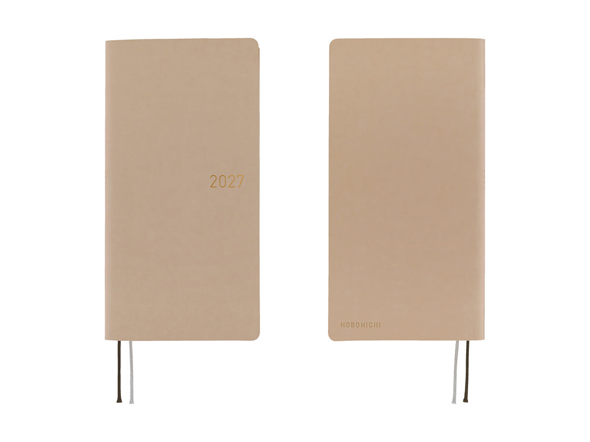 Hobonichi Techo Weeks 2027 - Smooth: Cafe au Lait