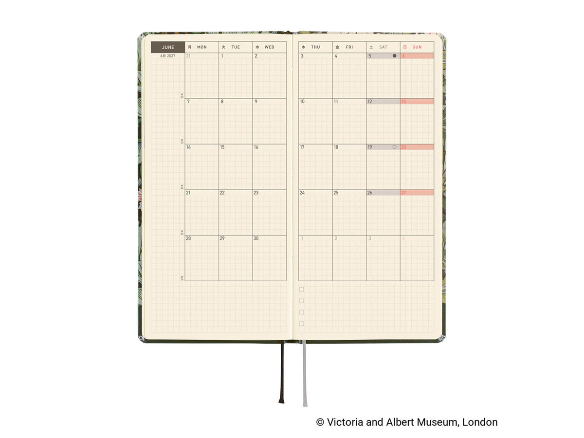 Hobonichi Techo Weeks 2027 - V&A Series: Leicester