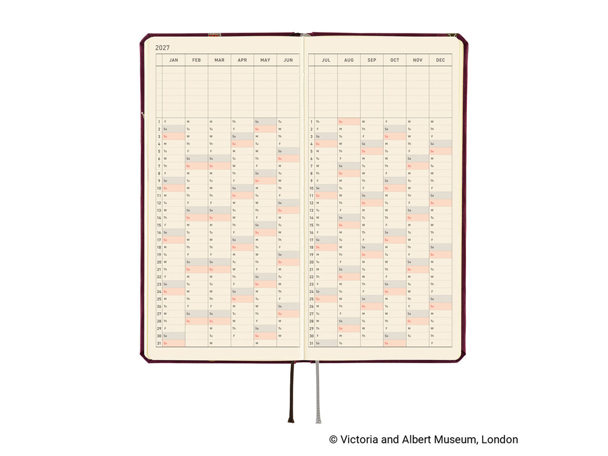 Hobonichi Techo Weeks 2027 - V&A Series: Welcome to the V&A