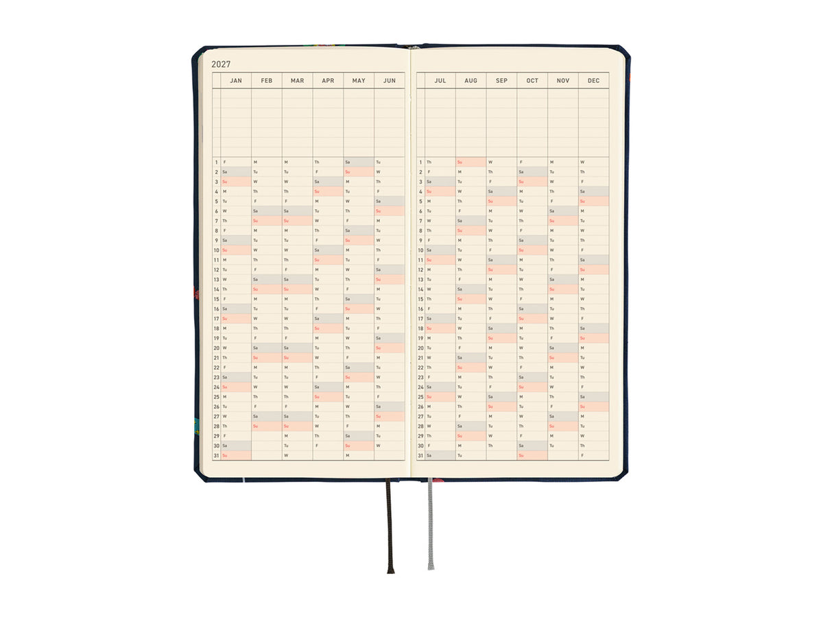 Hobonichi Techo Weeks Mega 2027 - Bow & Tie: Candy Dream