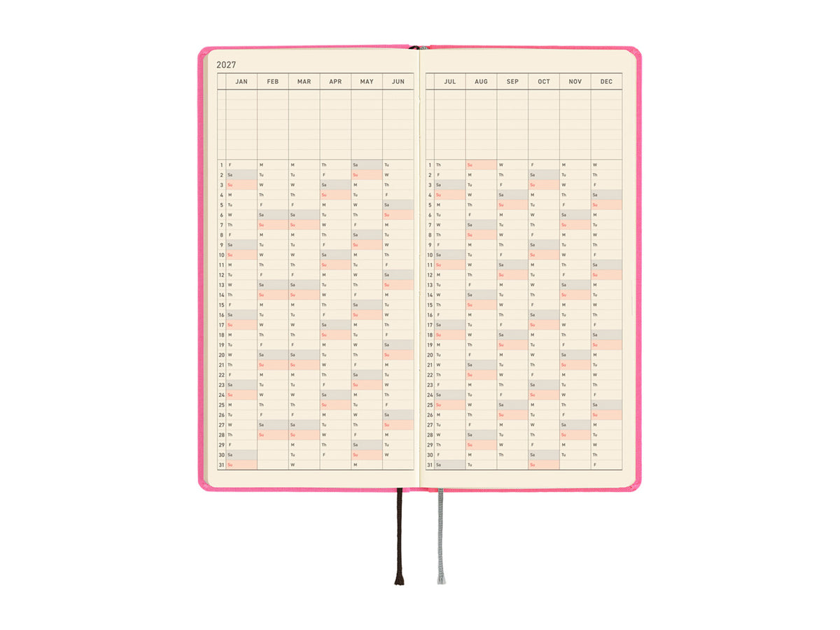 Hobonichi Techo Weeks Mega 2027 - Colors: Pink Sapphire