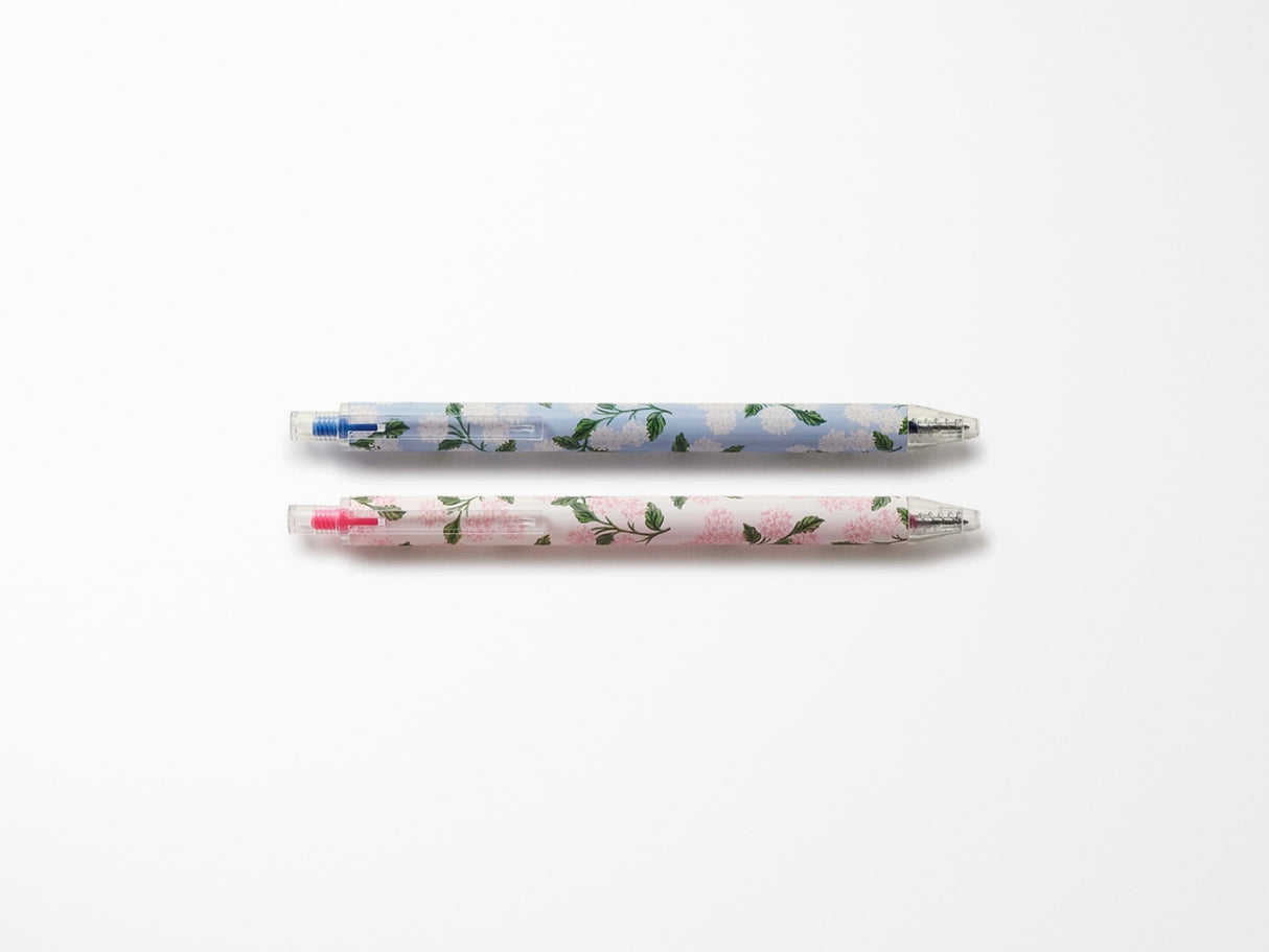 Hydrangea Gel Pen Set of 2