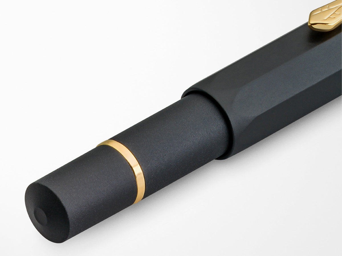 Kaweco AL Sport Piston Black and Gold Fountain Pen