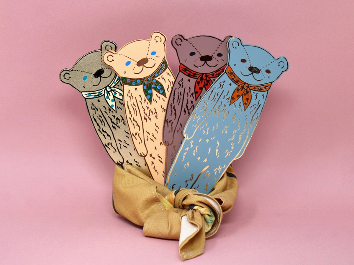 Leather Bear Bookmark